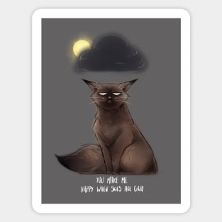 Moody Cat Sticker